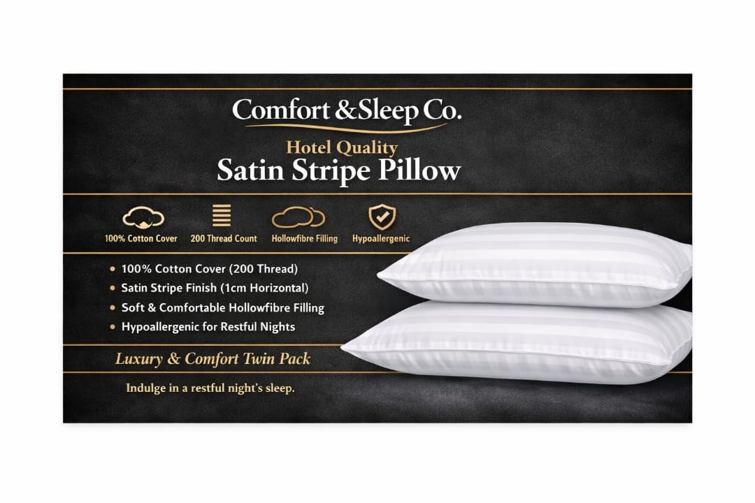 Satin Stripe Pillow Secondary image