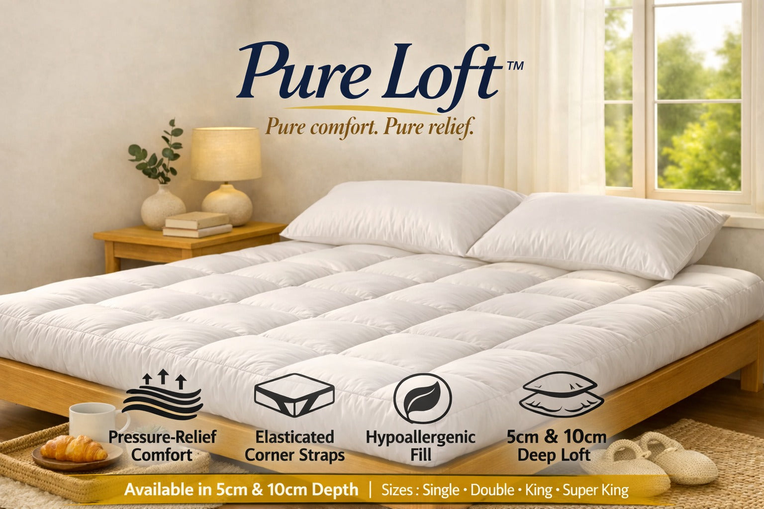 Pure Loft™ Mattress Topper Secondary image